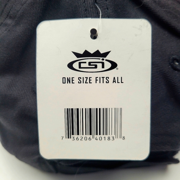 CSI Headwear Embroidered Rebel Pride Black Baseball Hat/Cap Hook & Loop Closure - Picture 10 of 11